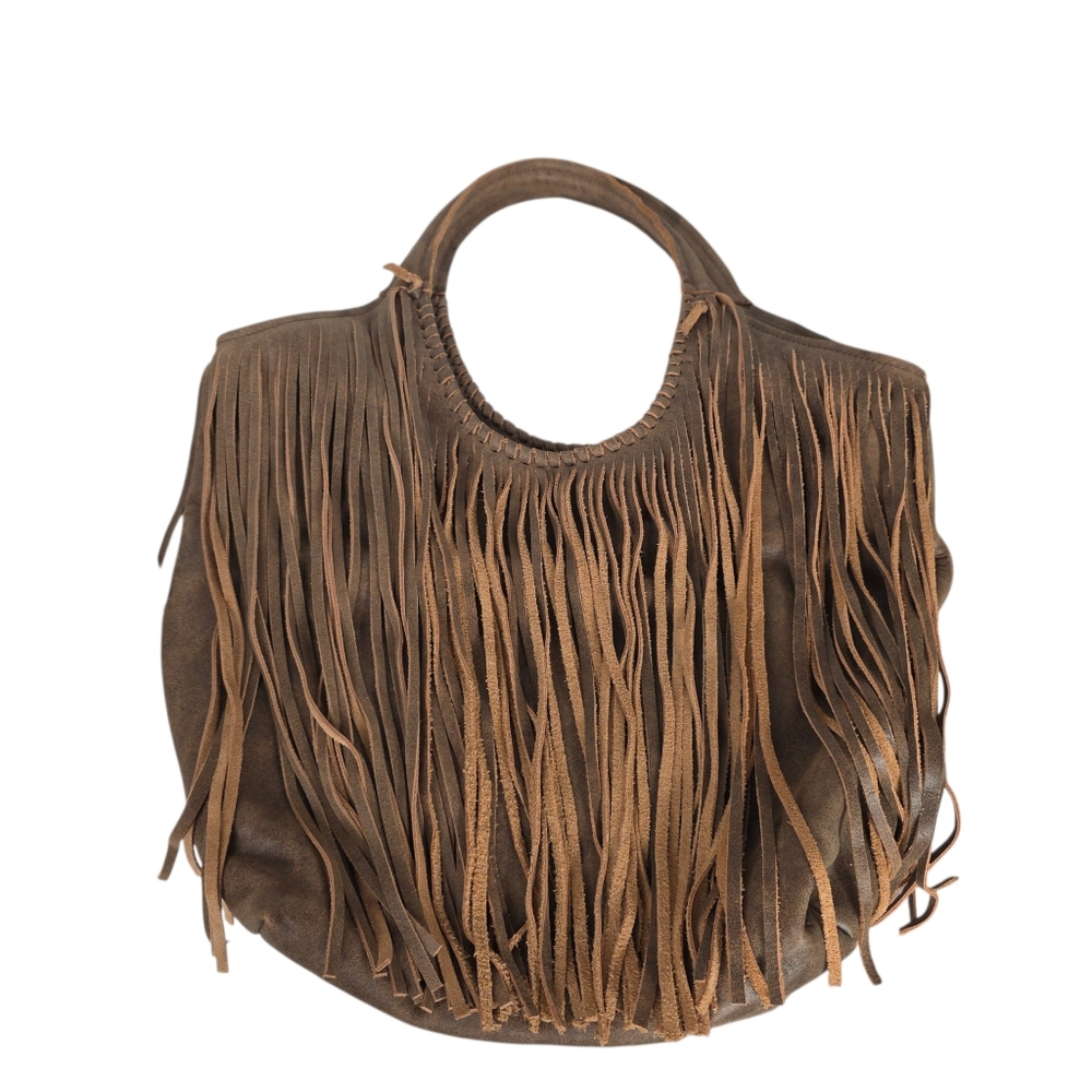 Jennifer Haley Fringe Leather Bag Large - Picture 6 of 10